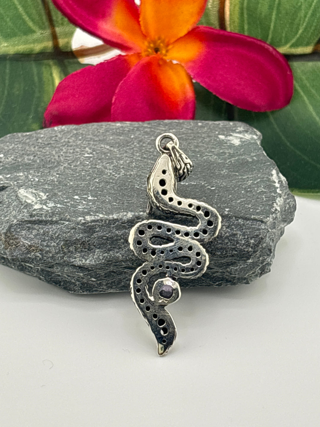 Bali Amethyst Dragon Pendant