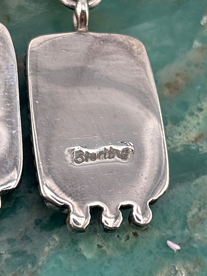 Regie 925 Sterling Silver Mosaic Multi-stone Earrings