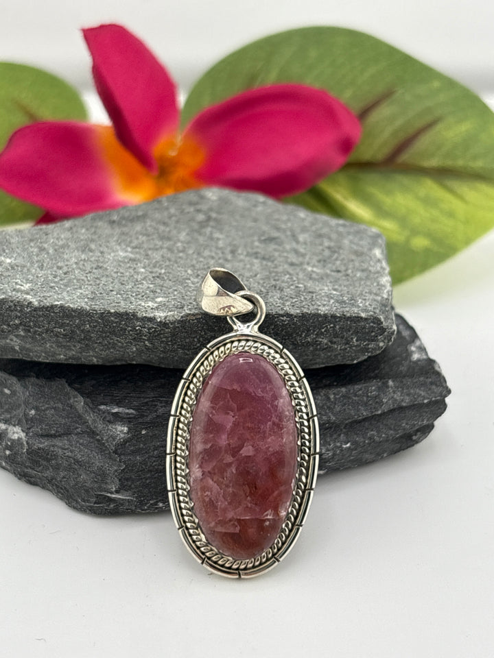 Cobalt Calcite Pendant