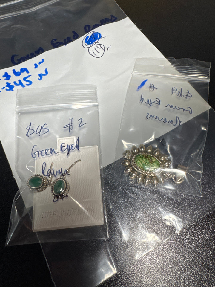 Green Eyes Ravens Girl - 2/11/26 - 2 925 Sterling Silver Items