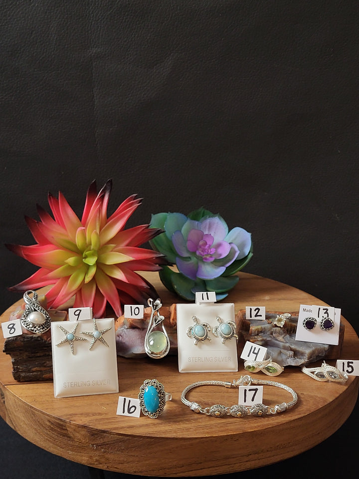RESERVED FOR: Karen P- 17 Sterling Silver Items