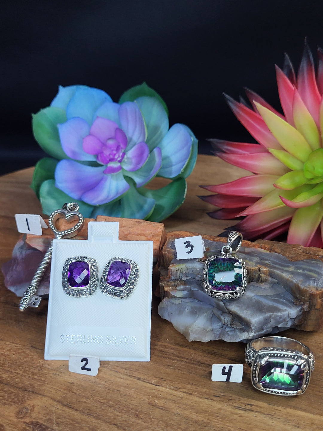 RESERVED FOR: Edna Gonzalez- 4 Sterling Silver Items