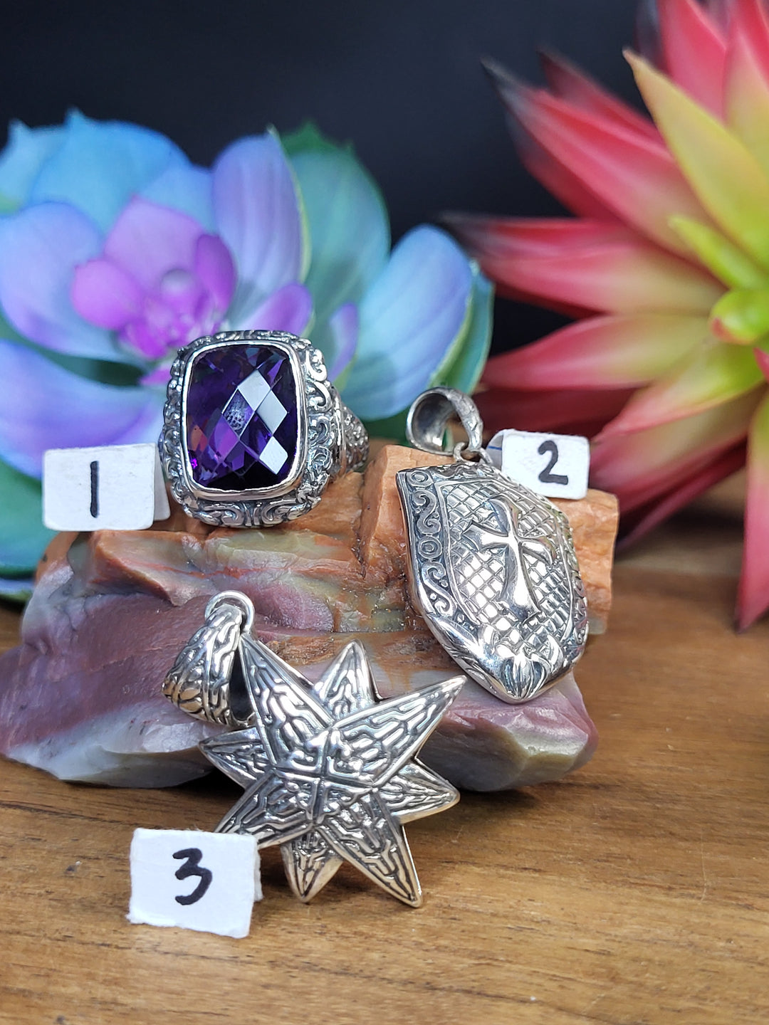 RESERVED FOR: Jeff Rodriguez- 3 Sterling Silver Items