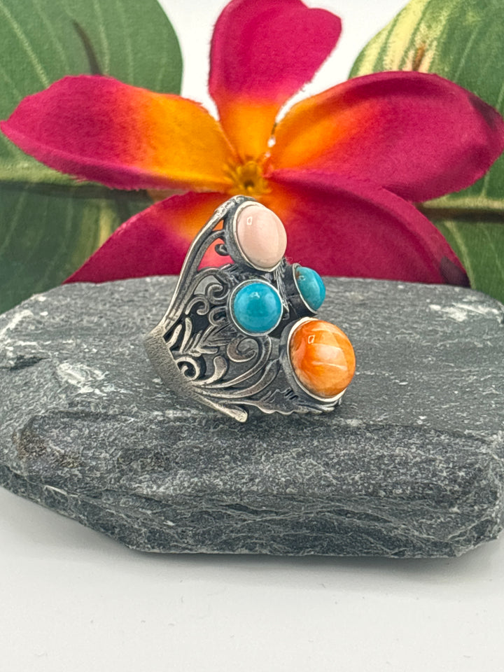 Cluster Shield Ring Size 7.75