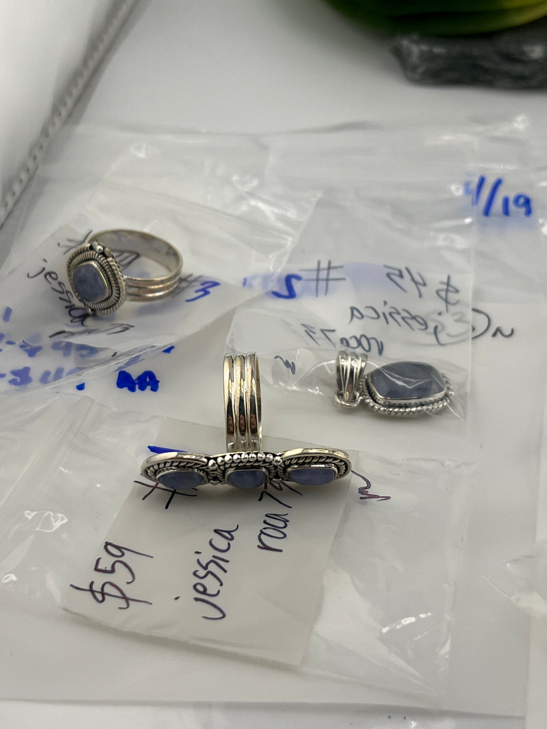 RESERVED FOR: jessica roca73 - 4/19/2025 tiktok Live Show -3  Sterling Silver Items