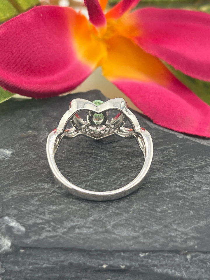 Peridot and 925 Sterling Silver Ring