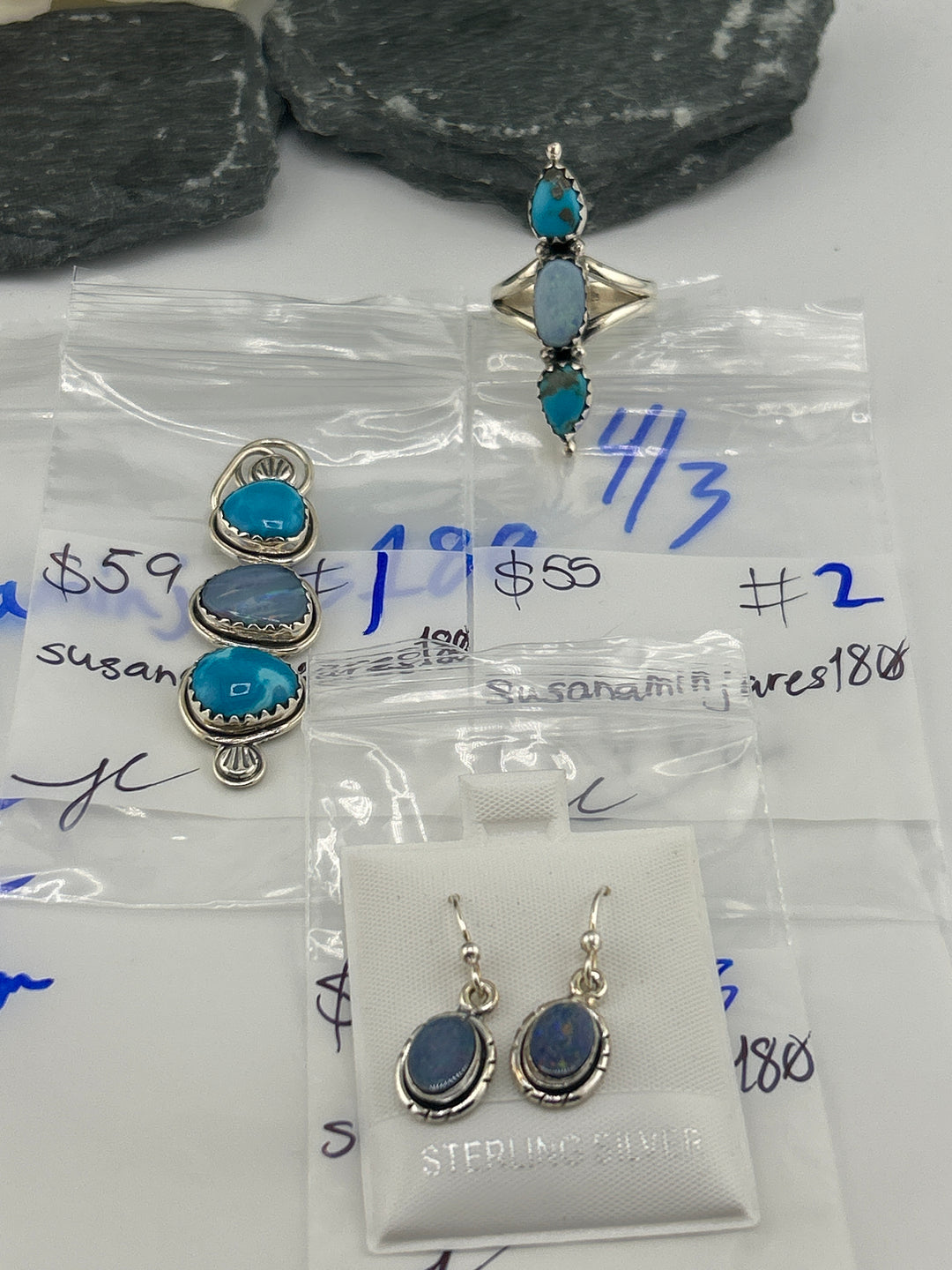 RESERVED FOR: susanaminjares180 - 4/3/2025 Tiktok Live Show -3 Sterling Silver Items