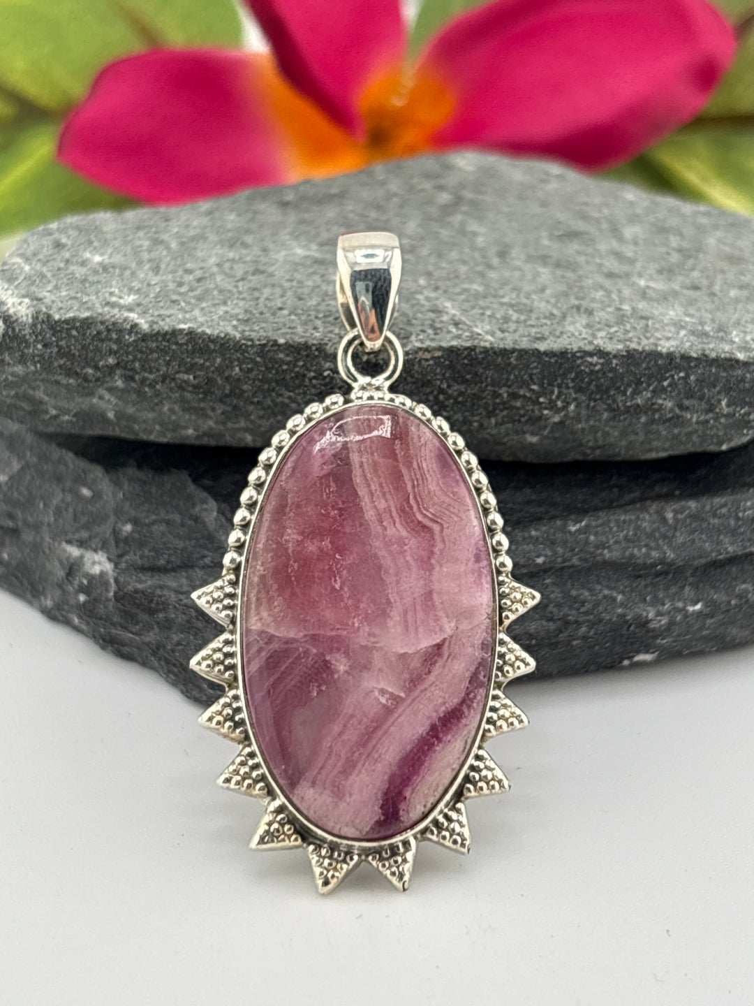 Cobalt Calcite Pendant