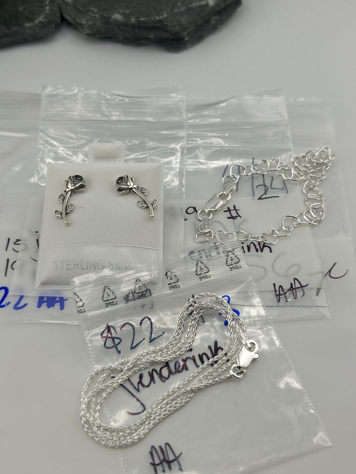 RESERVED FOR: jlenderink - 4/14/2025 tiktok Live Show - 3 Sterling Silver Items