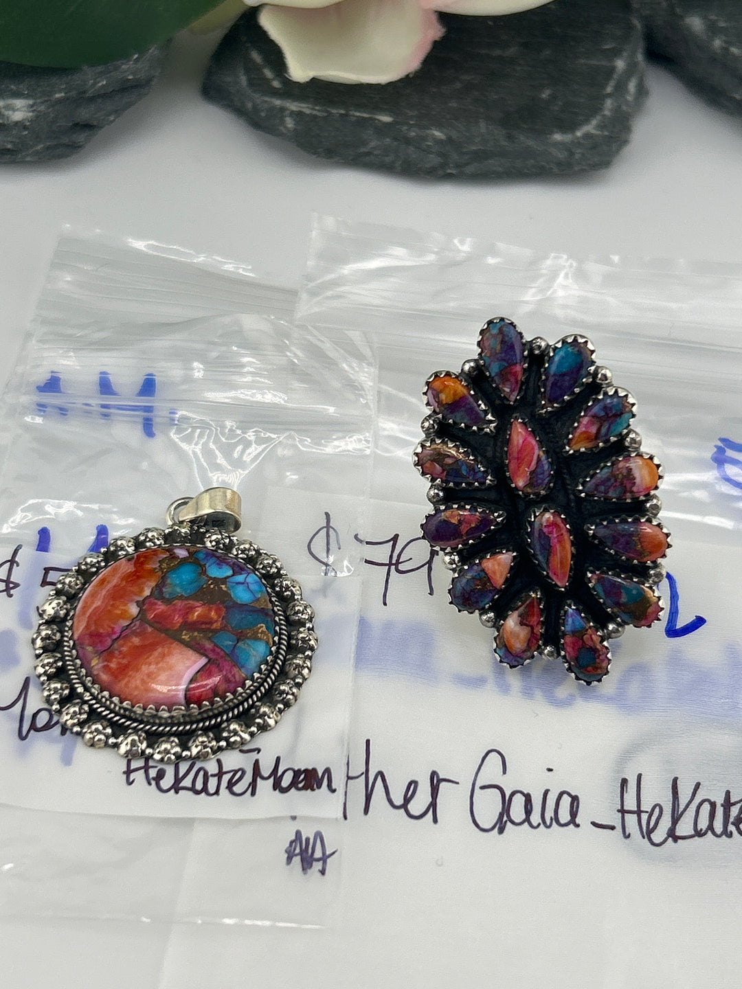 RESERVED FOR: MotherGaia_HekateMoon - 5/13/2025 tiktok A.M Live Show - 2 Sterling Silver Items