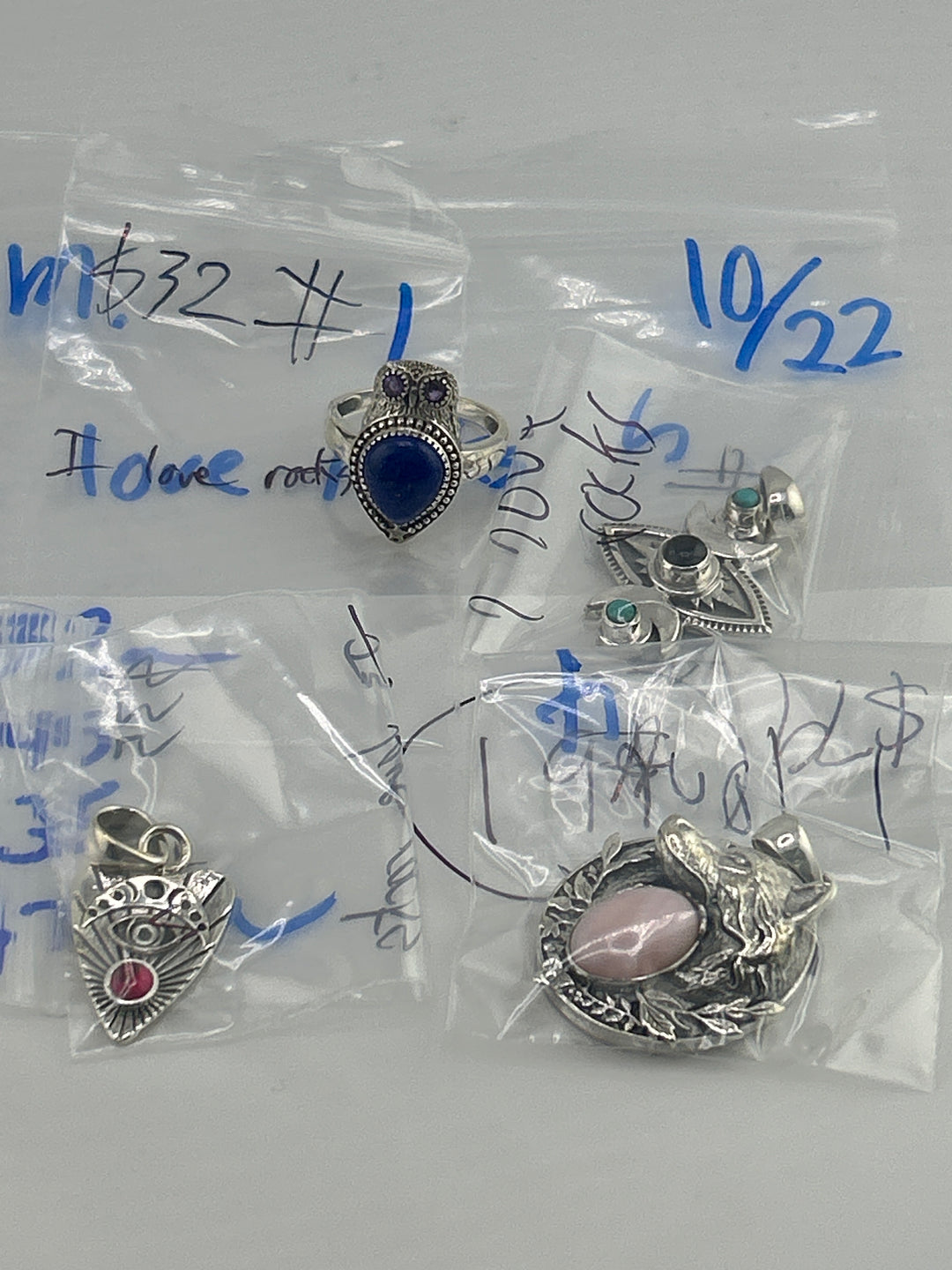 PM SHOW 48HR - RESERVED FOR: I love rocks - 10/22/2025 FL tiktok Live Show - 4 Sterling Silver Items