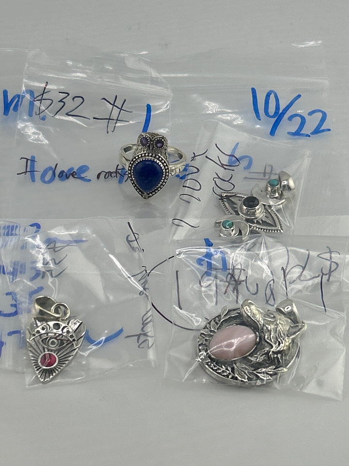 PM SHOW 48HR - RESERVED FOR: I love rocks - 10/22/2025 FL tiktok Live Show - 4 Sterling Silver Items