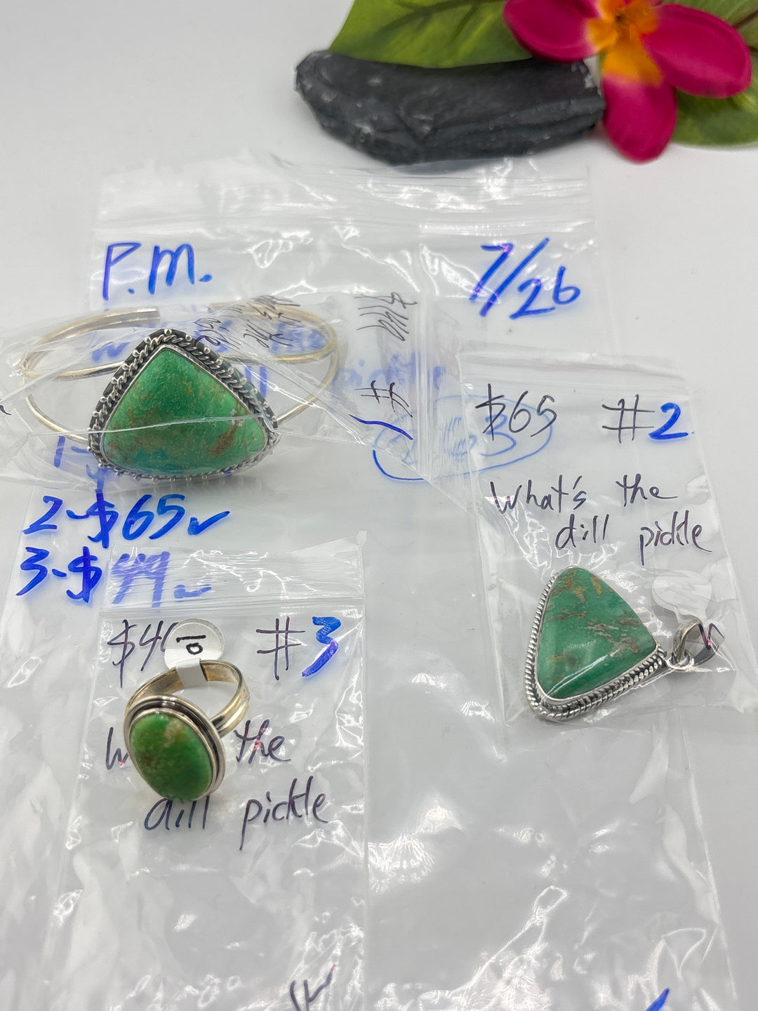 PM SHOW 24HR - RESERVED FOR: What's the dill pickle  - 7/26/2025 FL tiktok Live Show - 3 Sterling Silver Items