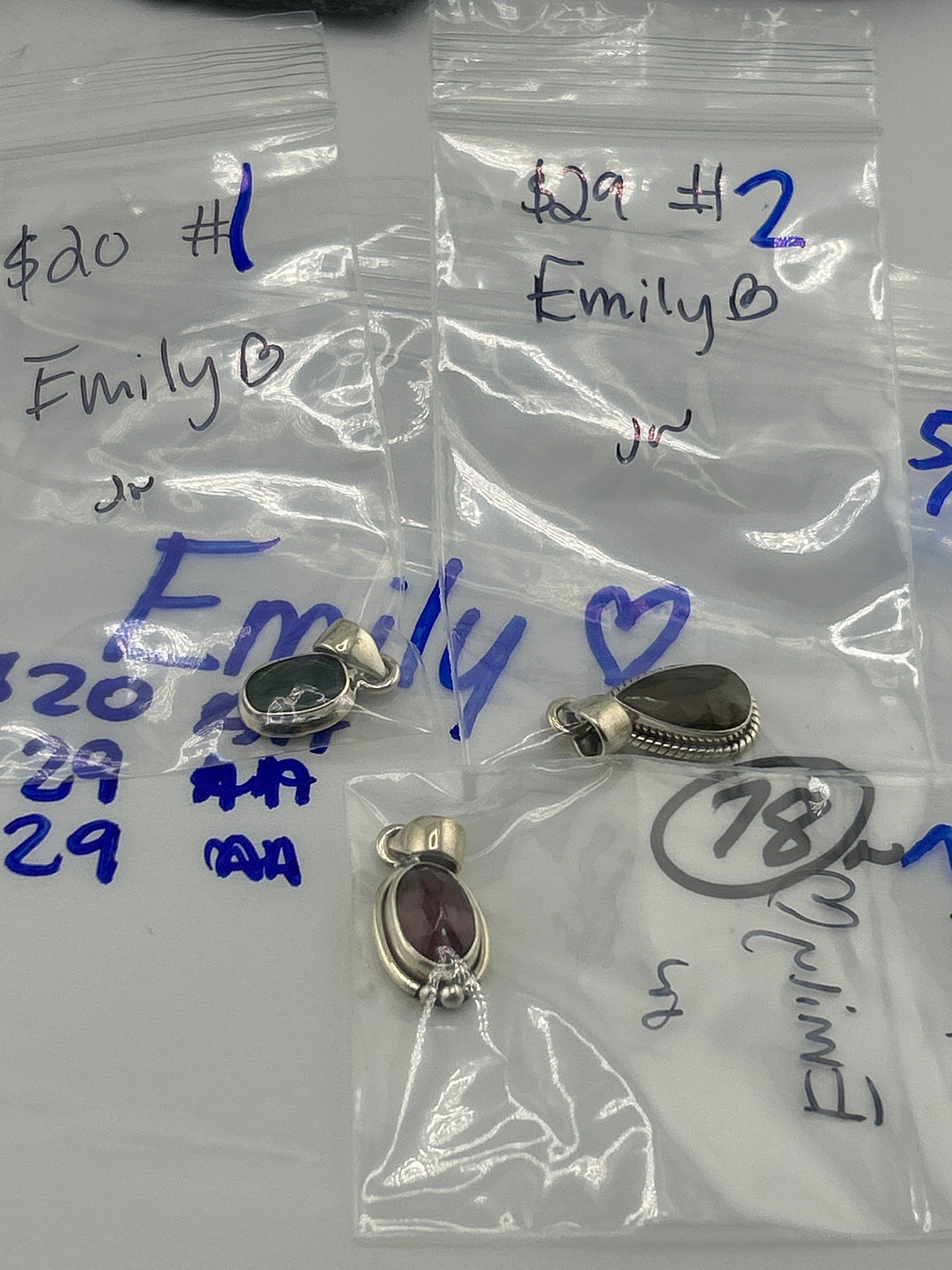 RESERVED FOR: Emily❤️- 5/24/2025 tiktok Live Show - 3 Sterling Silver Items