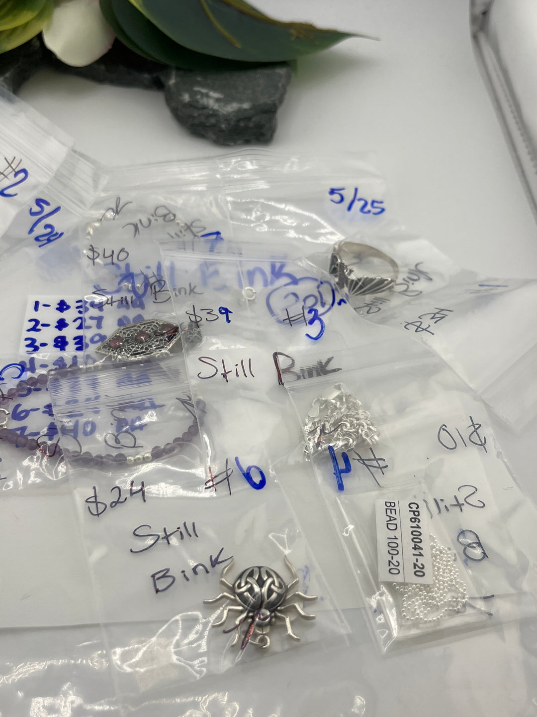 RESERVED FOR: Still Bink- 5/25/2025 tiktok Live Show - 7 Sterling Silver Items