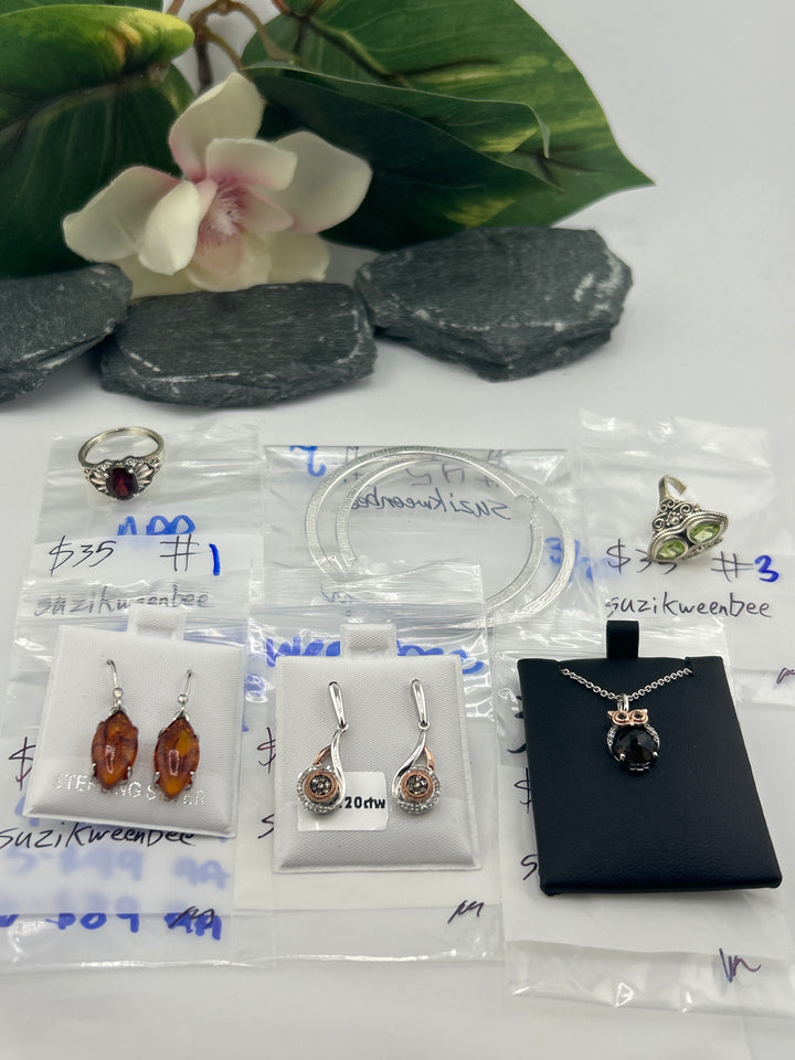 RESERVED FOR: suziekweenbee- 3/29/2025 The Collective Boutique App Live Show - 6 Sterling Silver Items