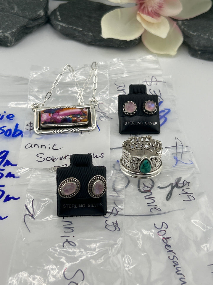 RESERVED FOR: annie sobersaurus - 5/8/2025 tiktok Live Show -  Sterling Silver Items