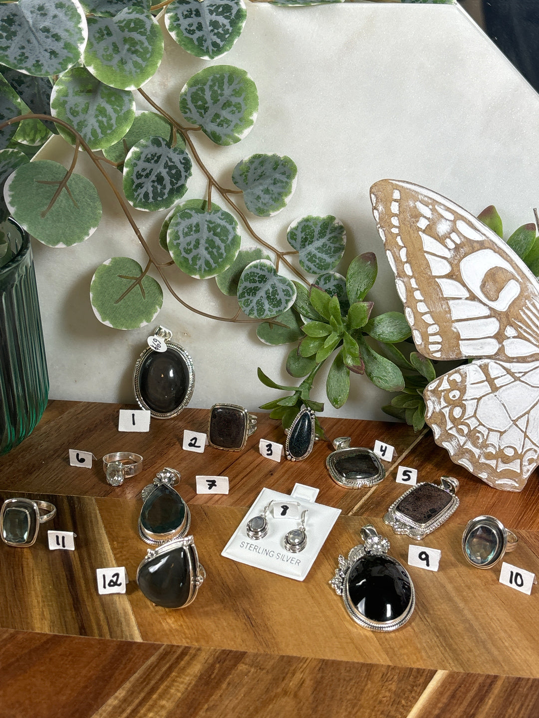 RESERVED FOR: TINA LOUISE 8/22/24- 12 Sterling Silver Items
