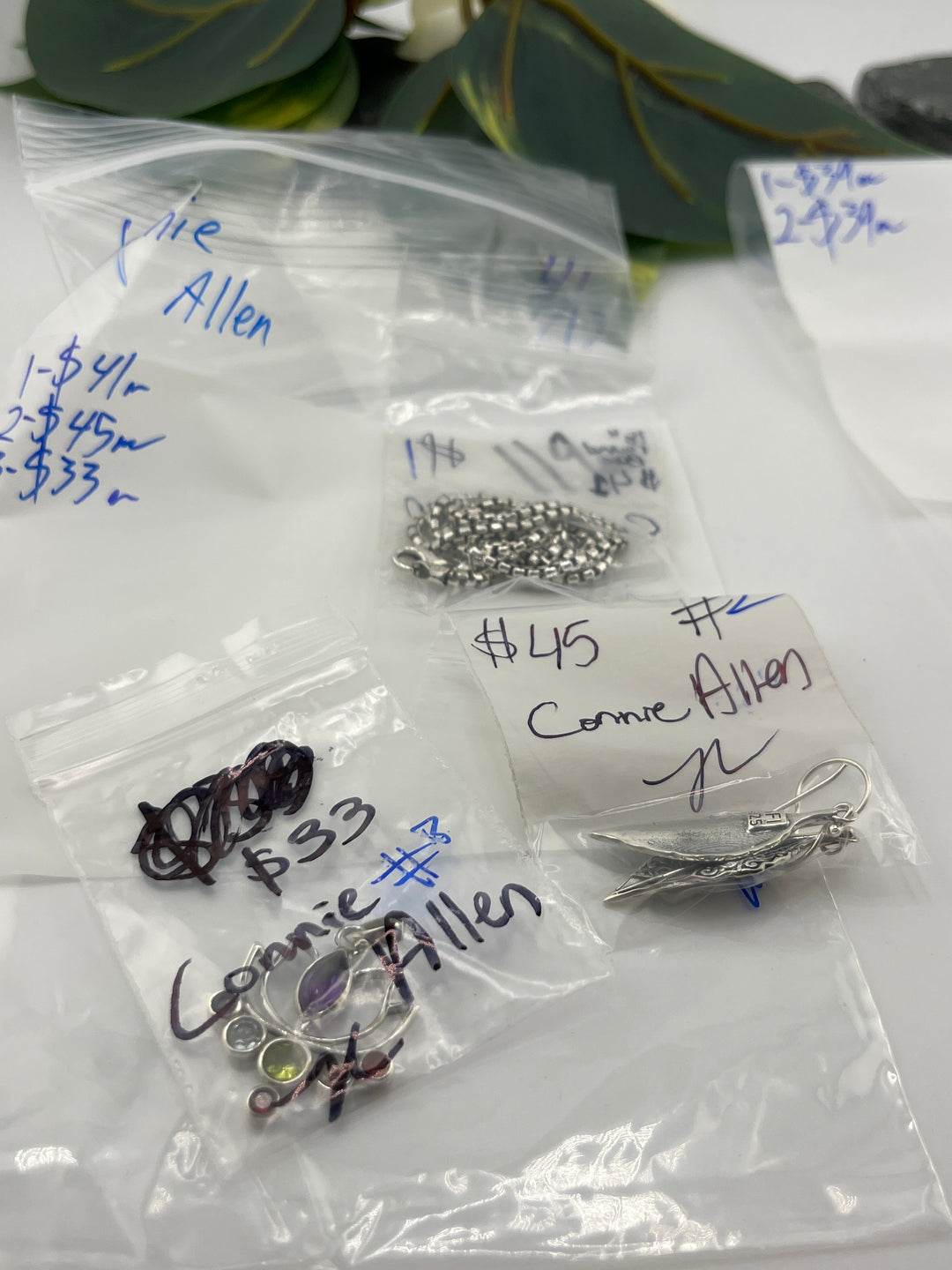 RESERVED FOR: Connie Allen - 4/17/2025 tiktok Live Show - 3 Sterling Silver Items