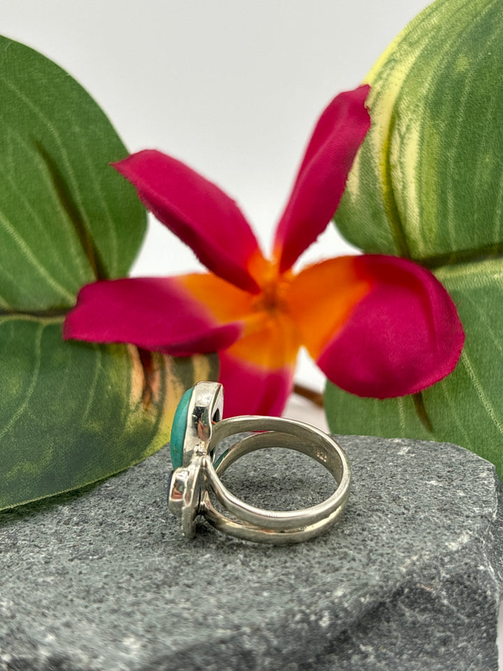 Australian Opal & Turquoise Ring