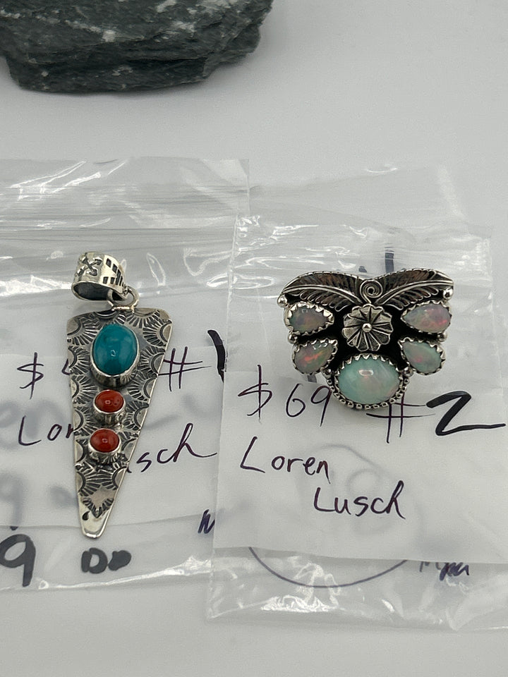 RESERVED FOR: Loren Lusch 4/4/2025 Friday App show Live Show -  2 Sterling Silver Items