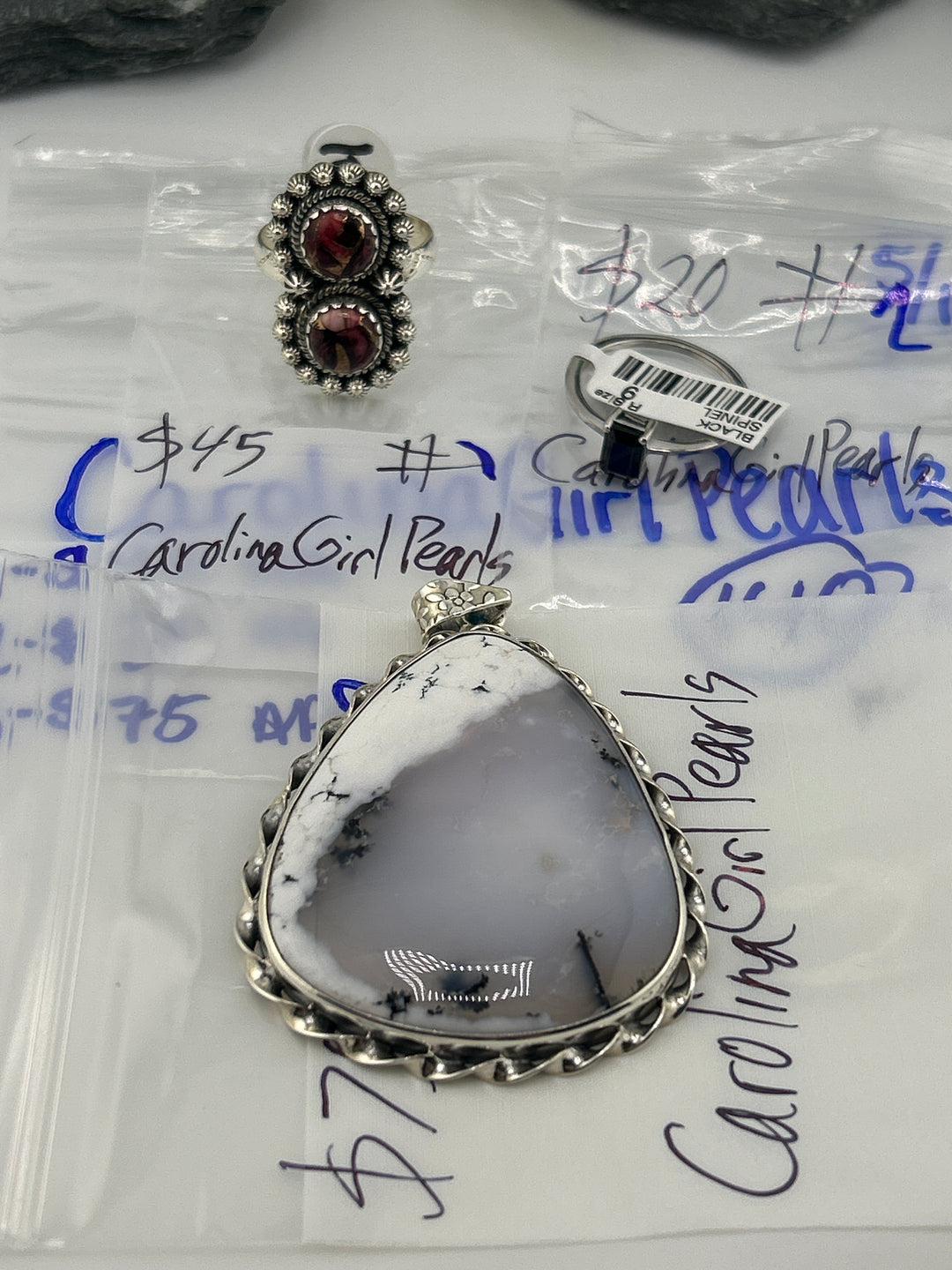 RESERVED FOR: CarolinaGirlPearls- 5/14/2025 tiktok Live Show - 3 Sterling Silver Items