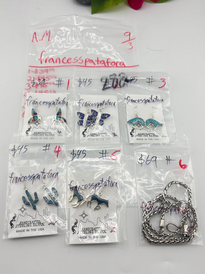 AM SHOW 48HR - RESERVED FOR: francesspatafora - 9/3/2025 FL tiktok Live Show - 6 Sterling Silver Items