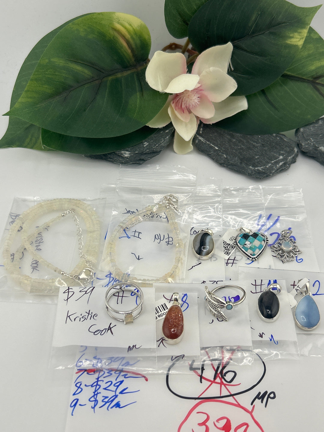 RESERVED FOR: Kristie Cook - 4/26/2025 tiktok Live Show - 10 Sterling Silver Items