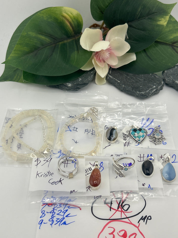 RESERVED FOR: Kristie Cook - 4/26/2025 tiktok Live Show - 10 Sterling Silver Items