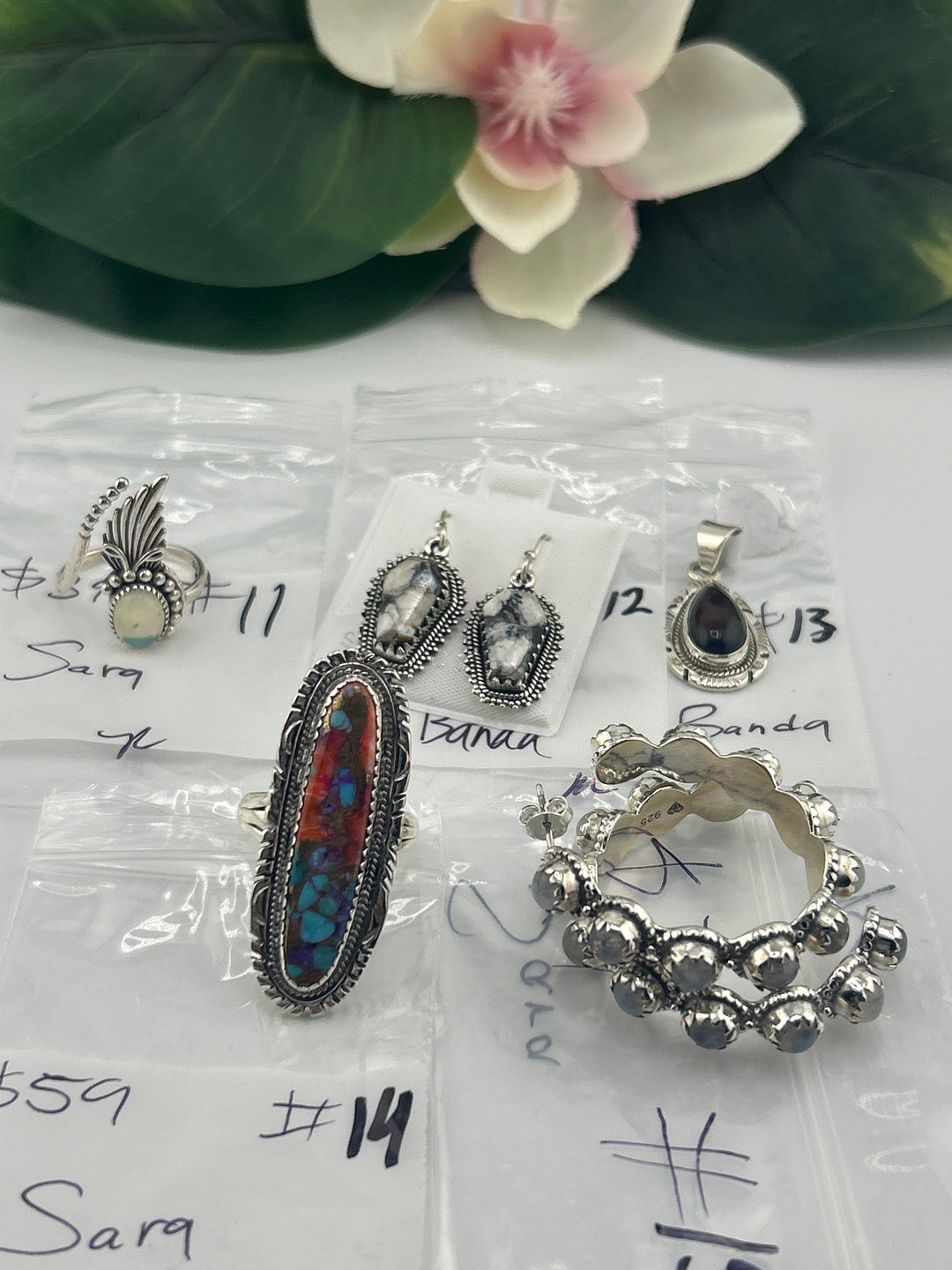 RESERVED FOR: Sara Banda - 4/11/2025 The Collective Boutique App Live Show - 15 Sterling Silver Items