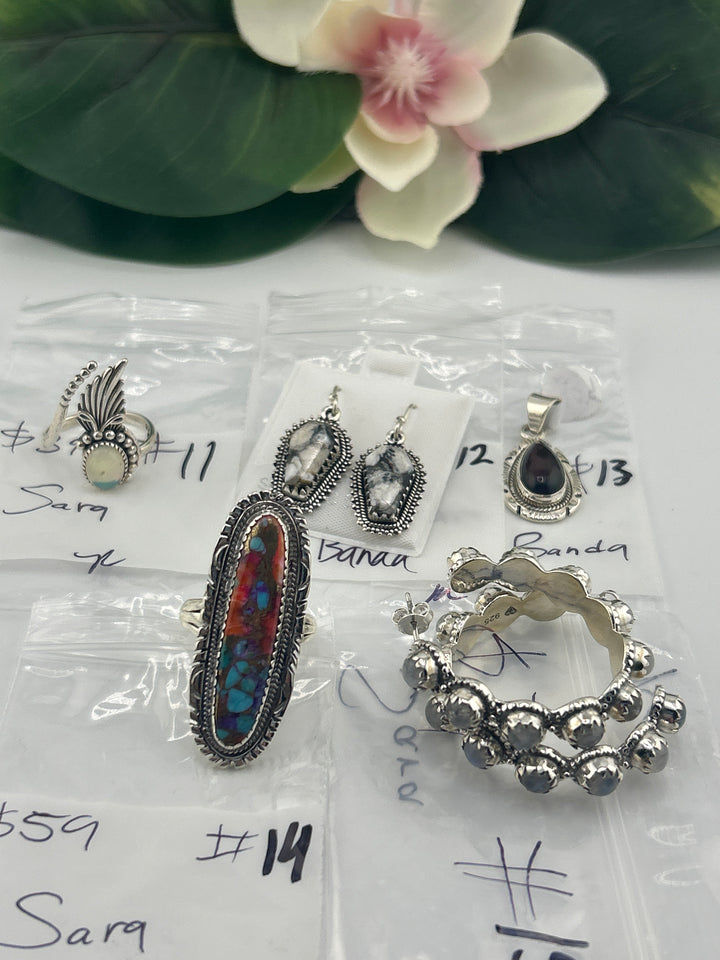 RESERVED FOR: Sara Banda - 4/11/2025 The Collective Boutique App Live Show - 15 Sterling Silver Items
