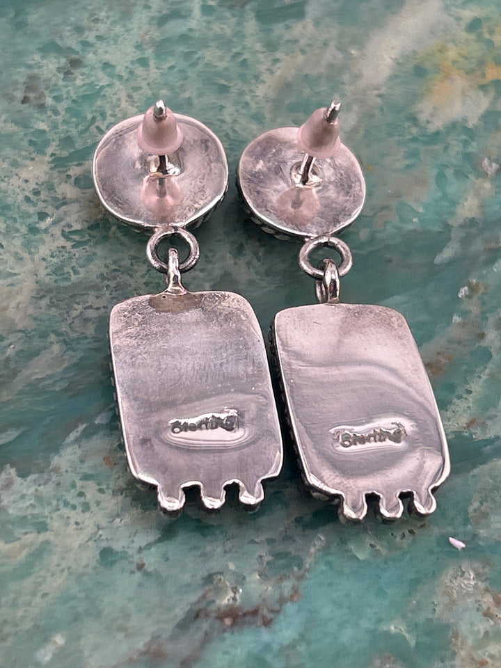 Regie 925 Sterling Silver Mosaic Multi-stone Earrings