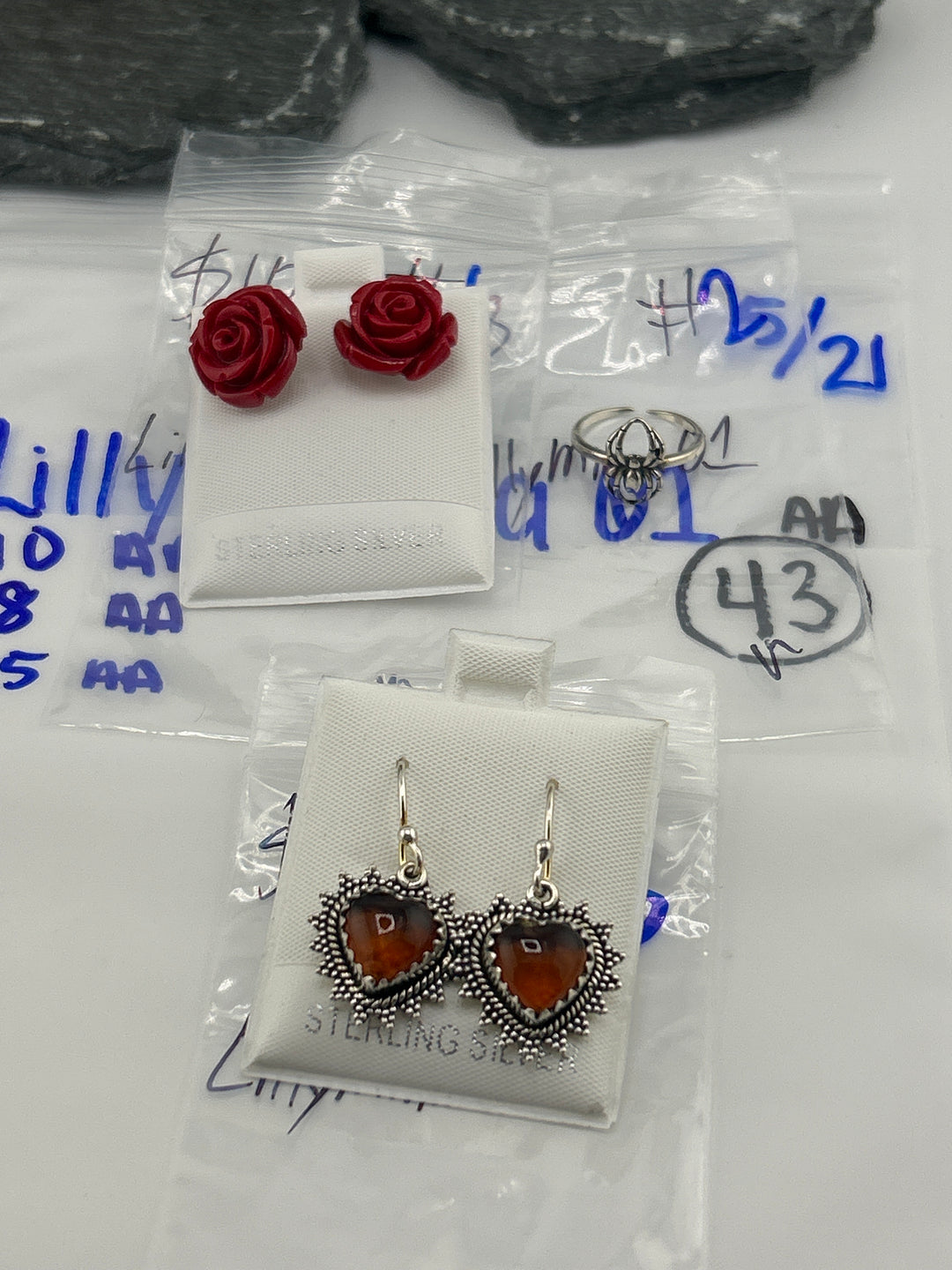 RESERVED FOR: LillyMinna01 - 5/21/2025 tiktok Live Show - 3 Sterling Silver Items