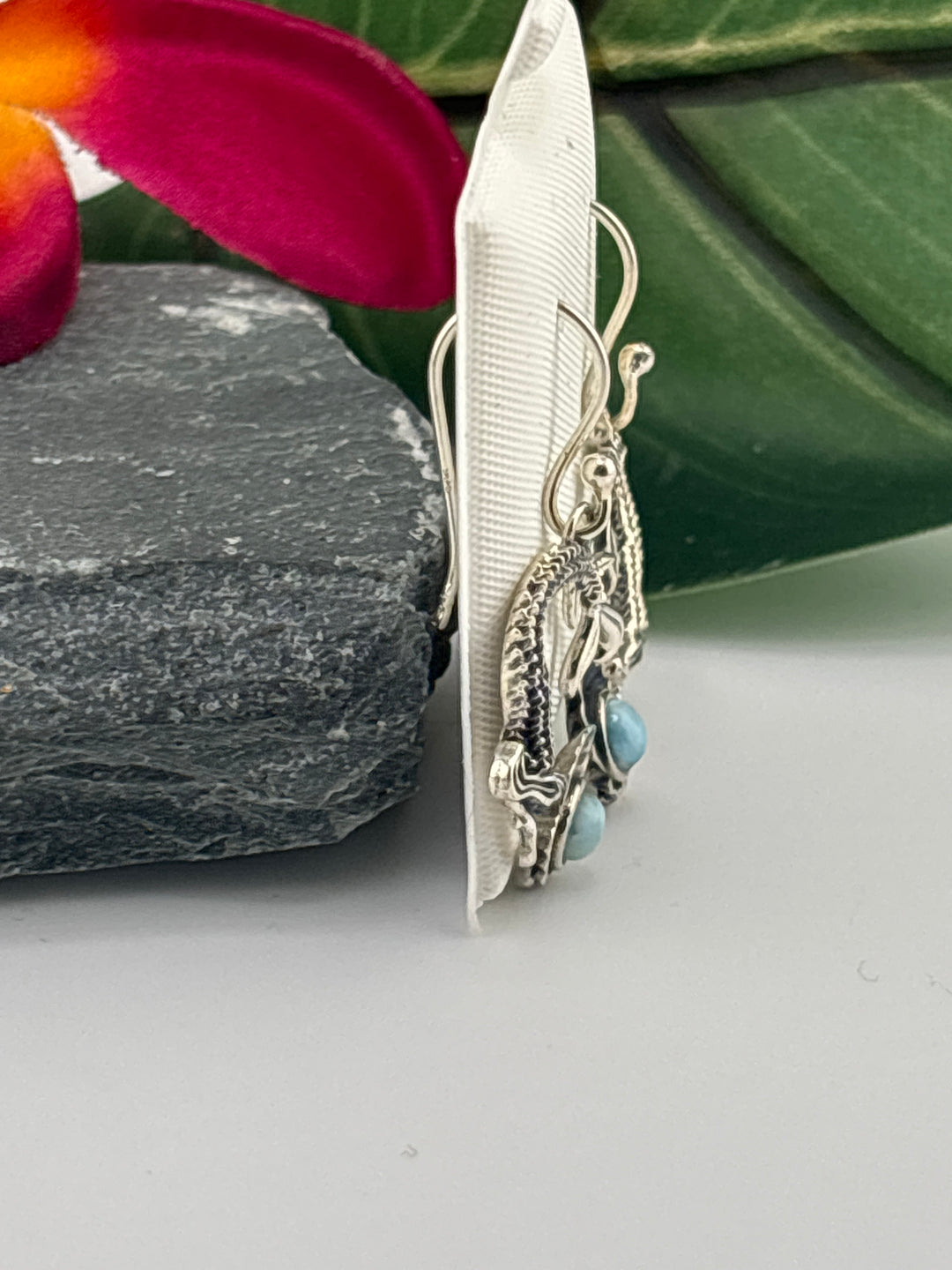 Larimar Mermaid Dangle Earrings