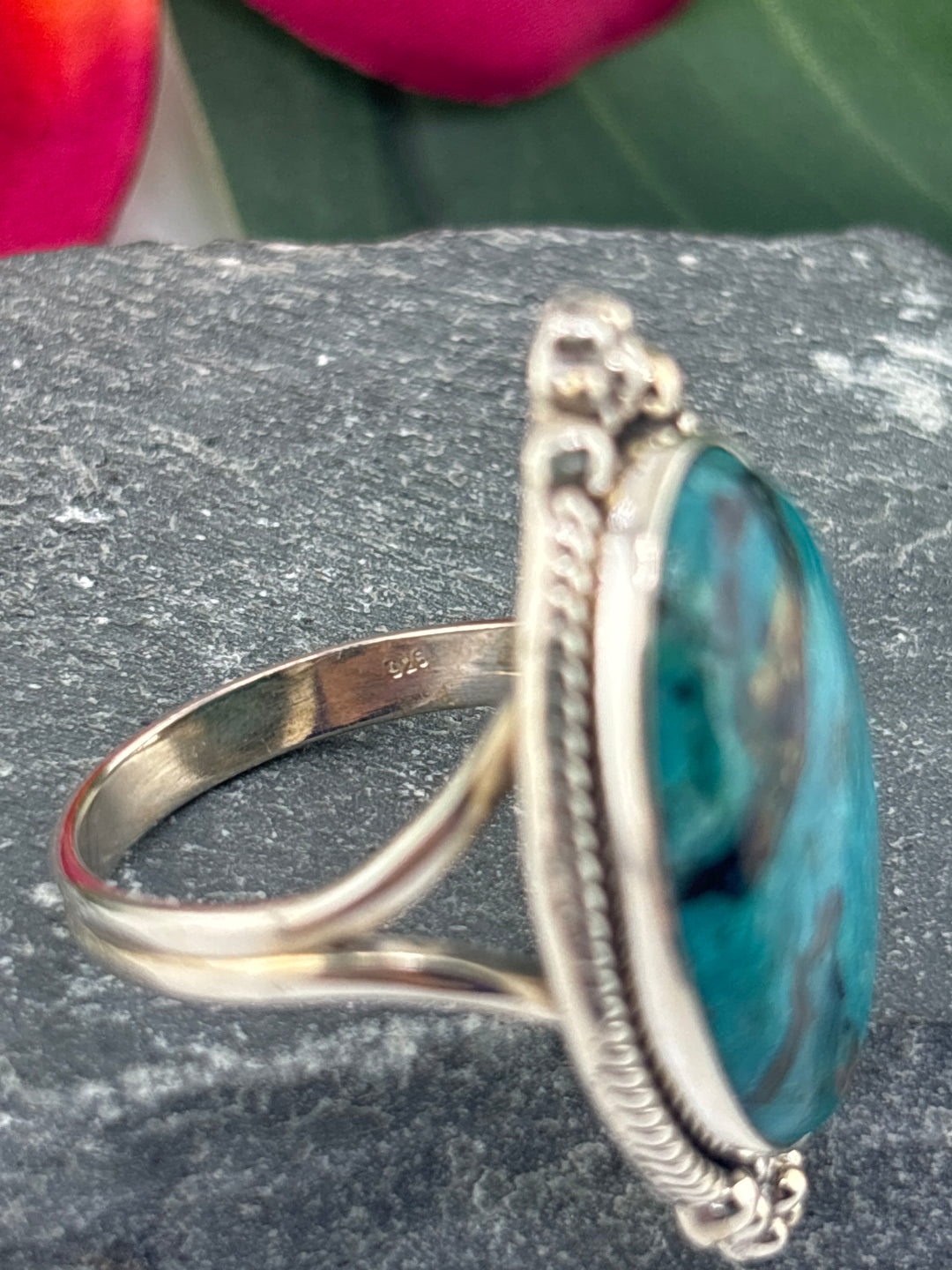 Opalized Wood Ring Size 11.25
