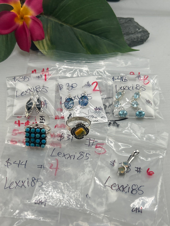 AM SHOW 48HR - RESERVED FOR: Lexxi85 - 9/4/2025 FL tiktok Live Show - 6 Sterling Silver Items