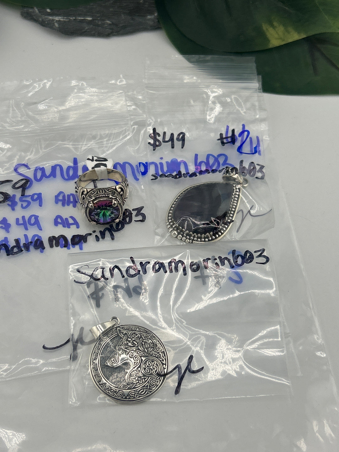 RESERVED FOR: sandramorin603 - 6/11/2025 tiktok Reservation Live Show - 3 Sterling Silver Items