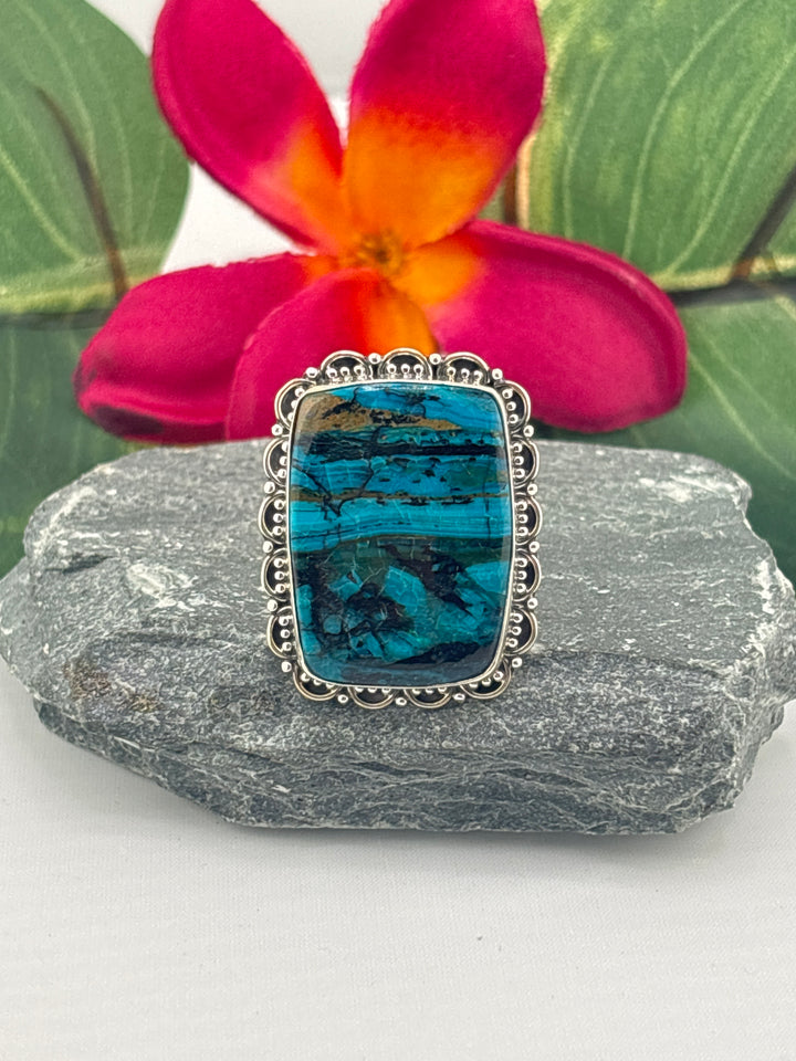 Opalized Wood Ring Size 11.25