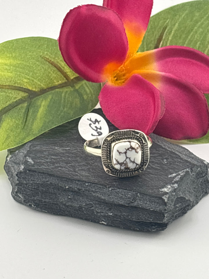 Wild horse jasper and 925 Sterling Silver Ring