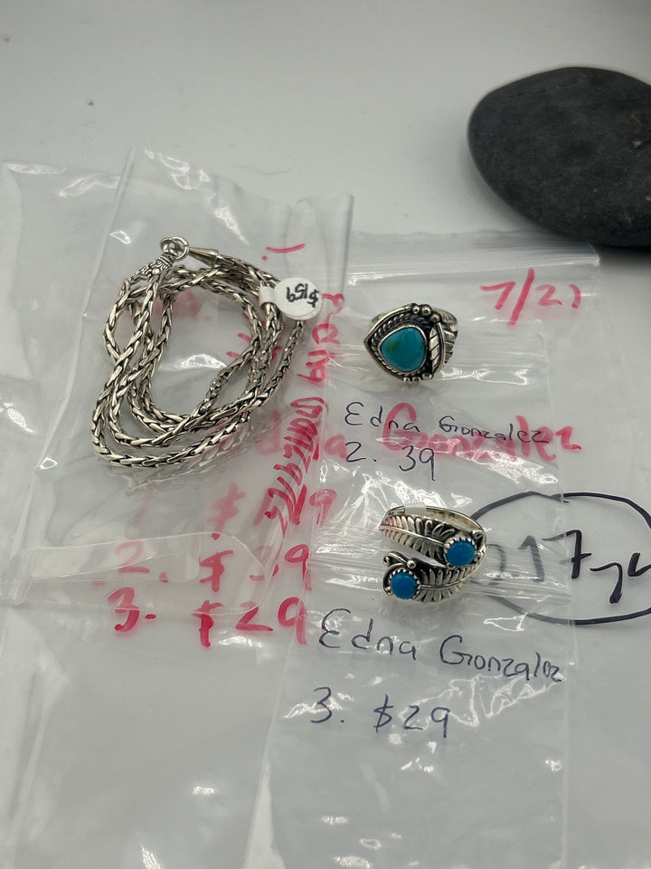 AM SHOW 48HR - RESERVED FOR: Edna Gonzalez - 7/21/2025 FL tiktok Live Show - 3 Sterling Silver Items