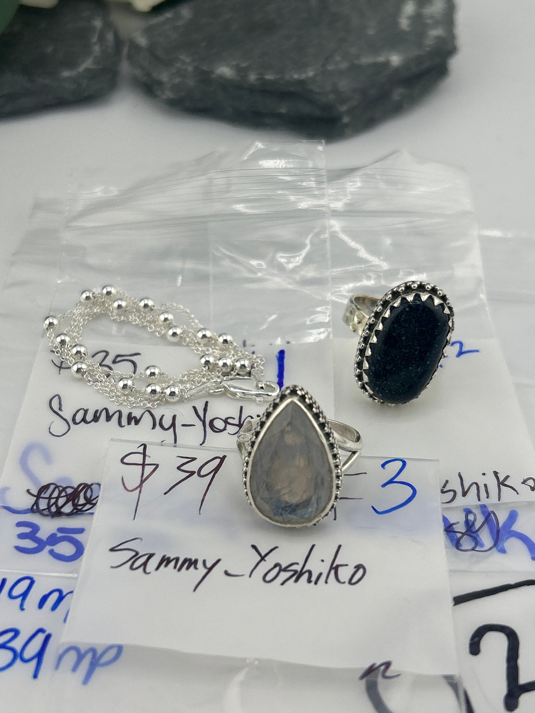 RESERVED FOR: Sammy_Yoshiko- 4/9/2025 tiktok Live Show - 3 Sterling Silver Items