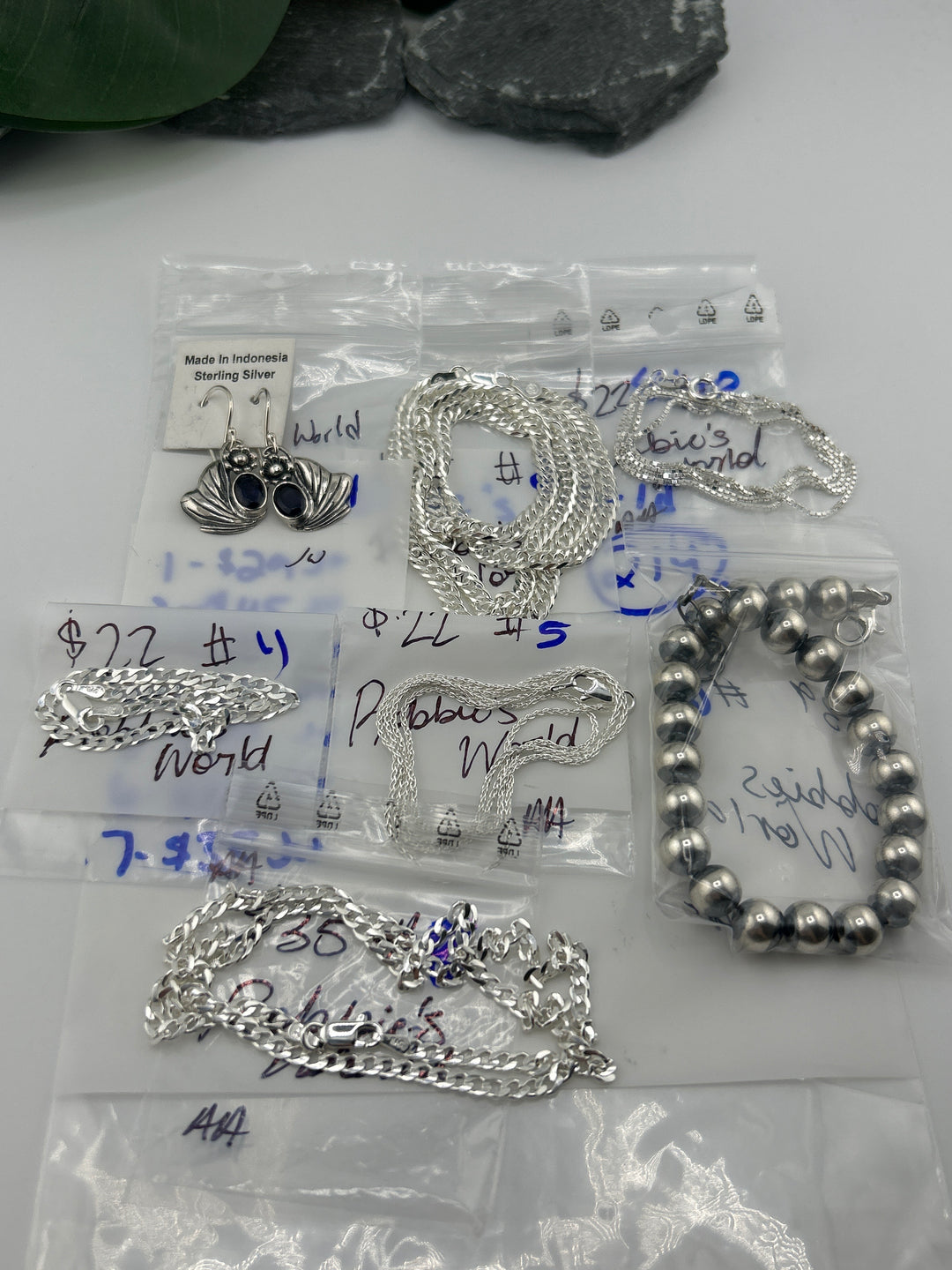 RESERVED FOR:  Robbie's World- 4/14/2025 tiktok Live Show -7  Sterling Silver Items