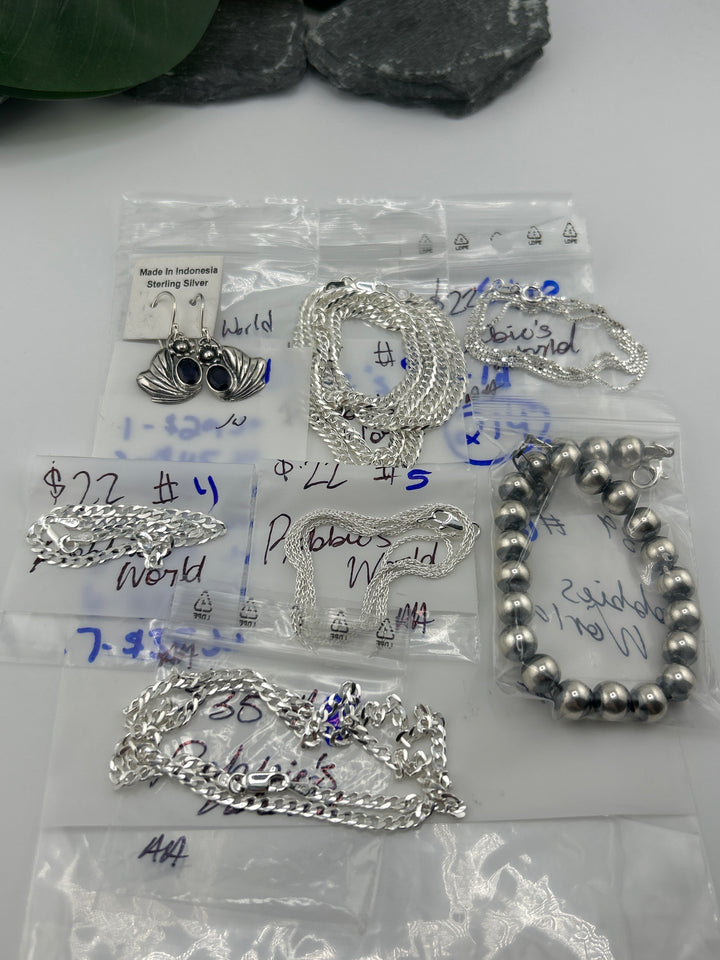 RESERVED FOR:  Robbie's World- 4/14/2025 tiktok Live Show -7  Sterling Silver Items