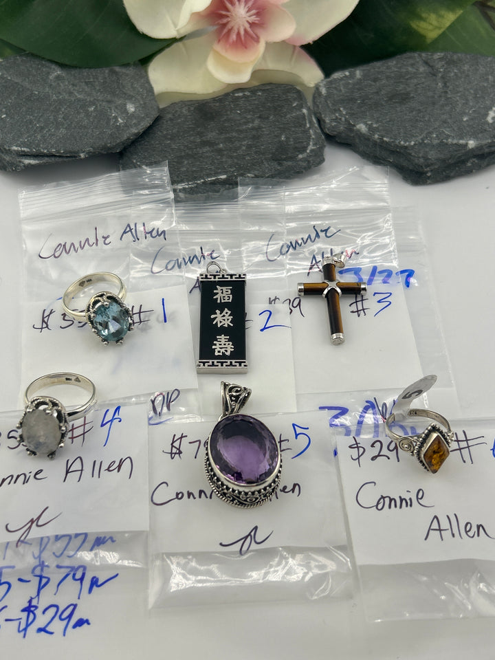 RESERVED FOR: Connie Allen - 3/27/2025 tiktok Live Show - 6 Sterling Silver Items