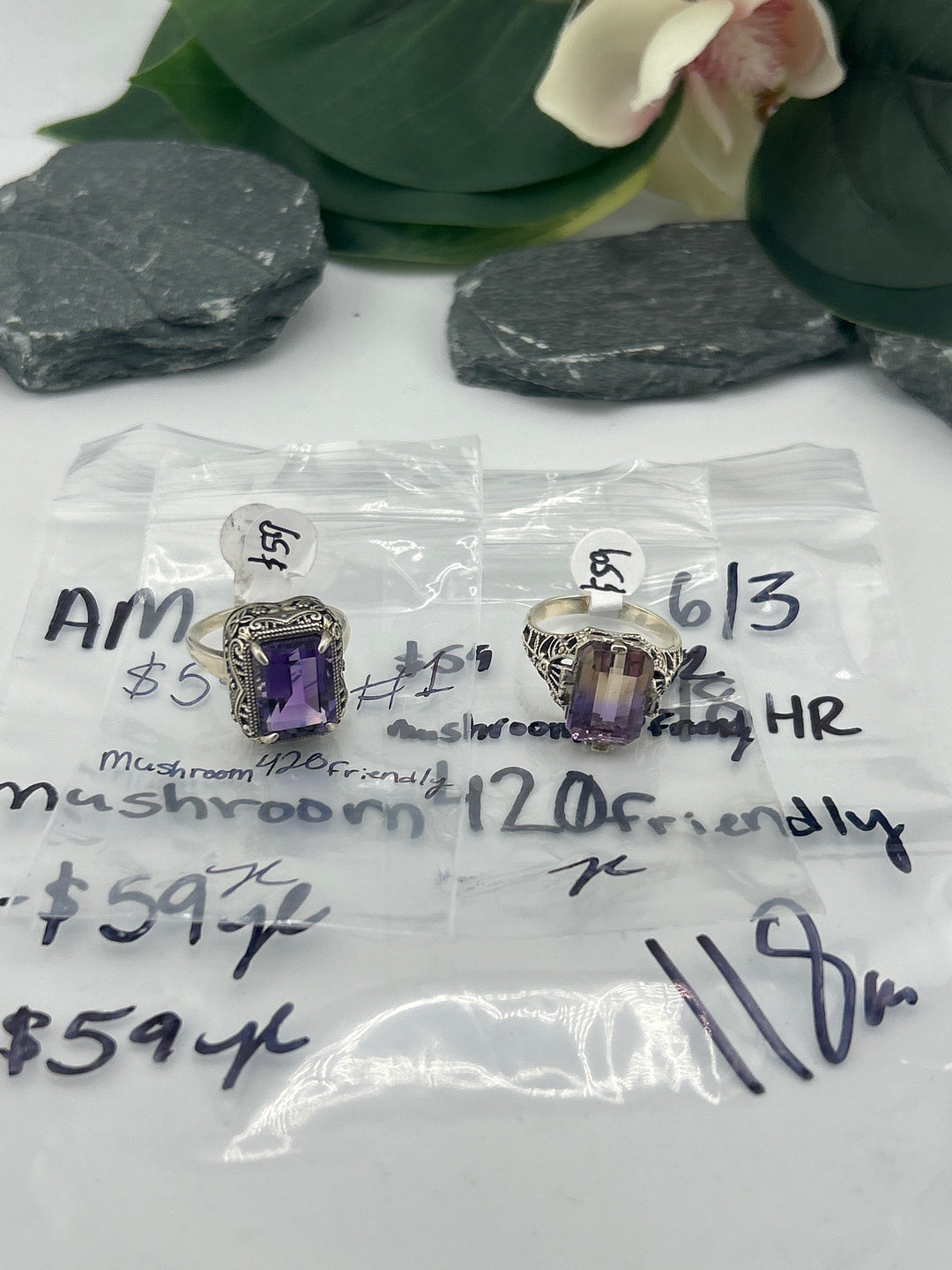 RESERVED FOR: mushroom420friendly - 6/3/2025 tiktok A.M Live Show - 2 Sterling Silver Items