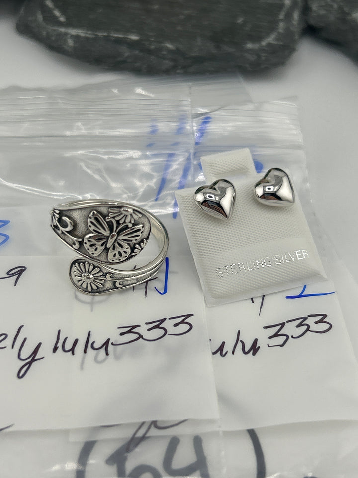 RESERVED FOR: lovelylulu333 - 4/25/2025 tiktok Live Show - 2 Sterling Silver Items