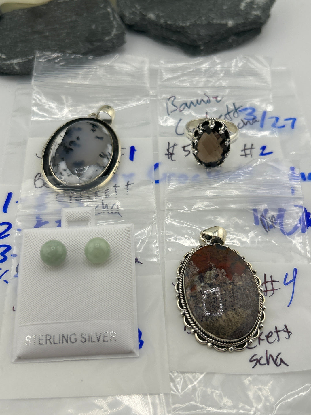 RESERVED FOR: Bonnie Crockett Scha - 3/27/2025 tiktok Live Show - 4 Sterling Silver Items
