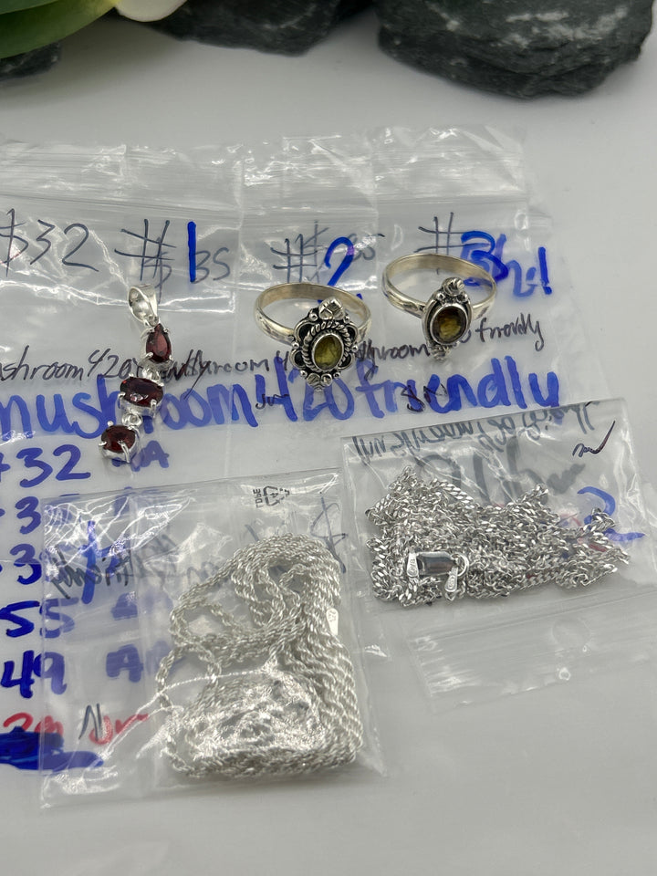RESERVED FOR: mushroom420friendly- 5/24/2025 tiktok Live Show - 5 Sterling Silver Items