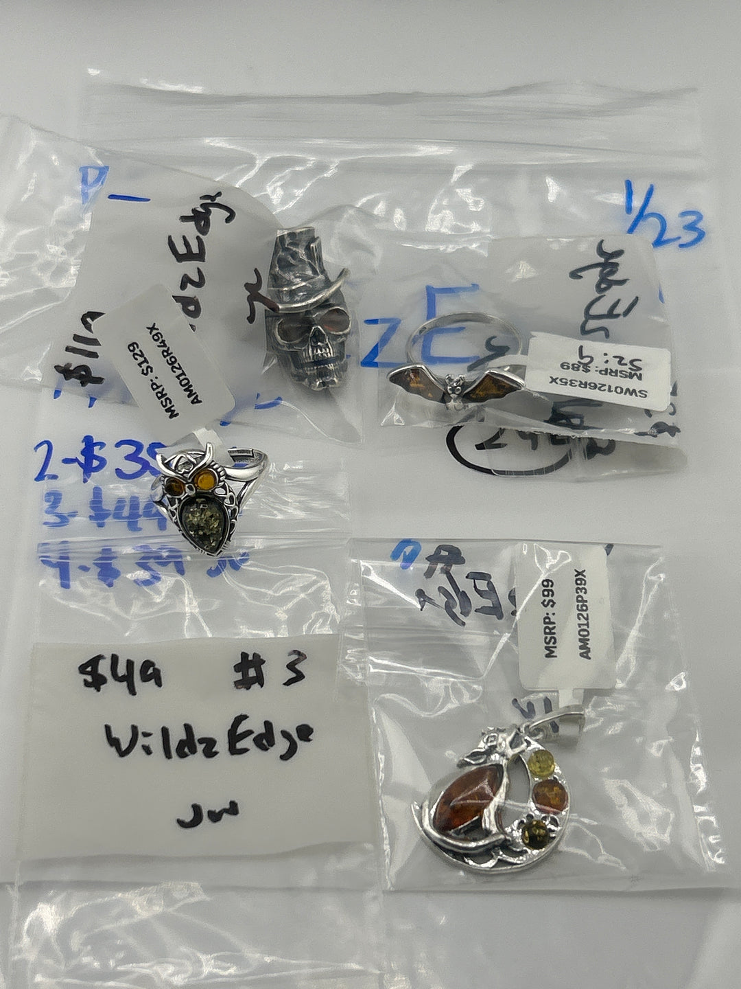 WildzEdge- 1/23/26 PM - 4 925 Sterling Silver Items