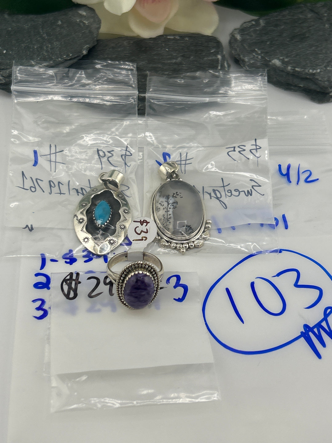 RESERVED FOR: Sweetgrl19761- 4/2/2025 Tiktok Live Show - 3 Sterling Silver Items